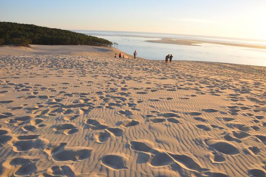 holidays around the Arcachon bay and the pilat dune, France.
summer evening on the beach