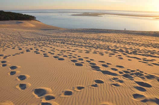 holidays around the Arcachon bay and the pilat dune, France.
summer evening on the beach