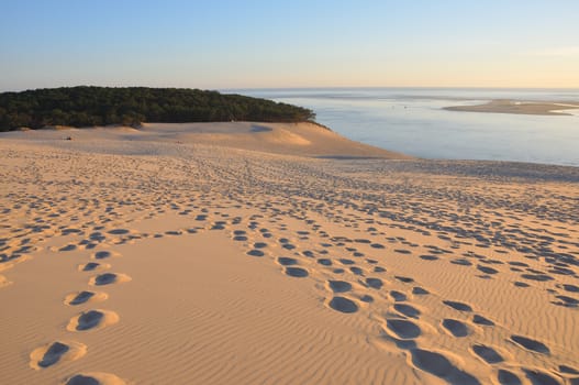holidays around the Arcachon bay and the pilat dune, France.
summer evening on the beach
