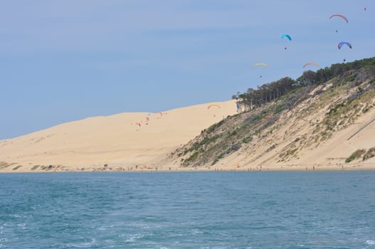 holidays around the Arcachon bay and the pilat dune, France.
summer evening on the beach