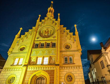 A beautiful super full moon night in Bad Waldsee, a little town near Ravensburg, Oberschwaben.