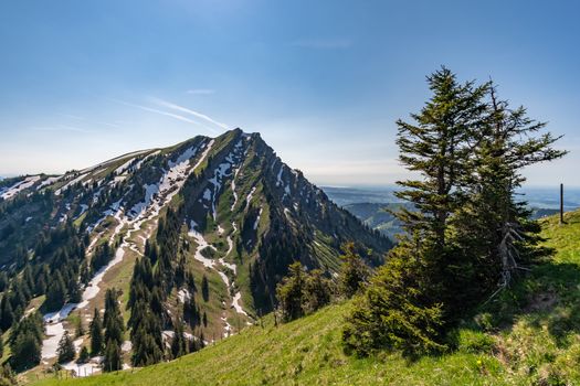 Wonderful hiking tour to the summit of the Buralpkopf, near Hochgrat, at the Nagelfluhkette in the beautiful Allgaeu.