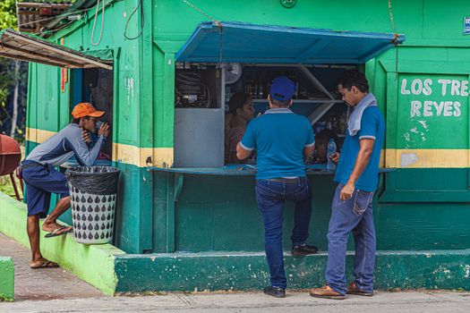 BAYAHIBE, DOMINICAN REPUBLIC 26 JANUARY 2020: Daily life scene in a Dominican city