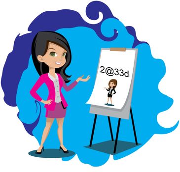 teacher is solving problems to make students perfect