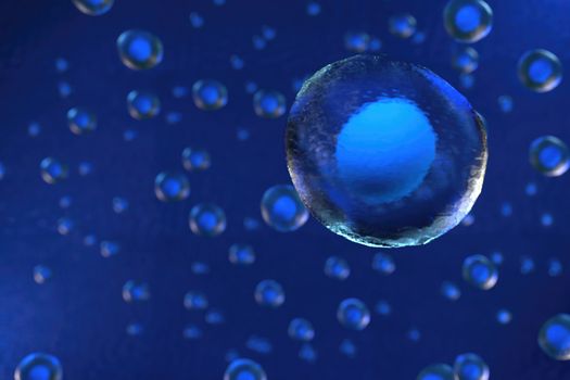 3d rendering of Cell biology deals with the smallest unit of life.