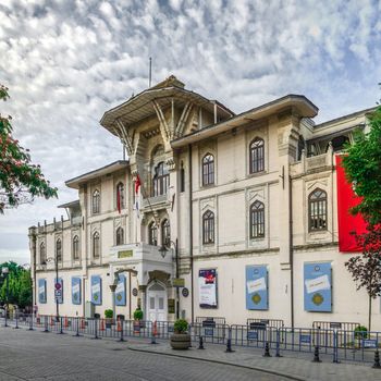 Istambul, Turkey – 07.13.2019. Marmara University museum and art gallery in Istanbul on a cloudy summer morning