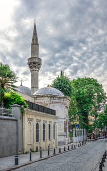 Istambul, Turkey – 07.13.2019. Streets of the historical center of Istanbul on a cloudy summer morning