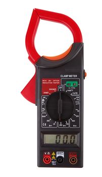 Digital multimeter isolated on a white background