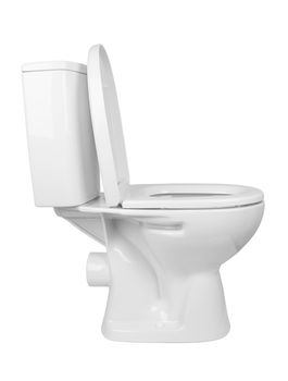 toilet bowl isolated on a white background