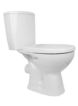 toilet bowl isolated on a white background