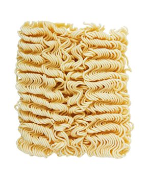 instant noodles on a white background