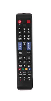 TV remote control isolated on white background