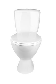 toilet bowl isolated on a white background