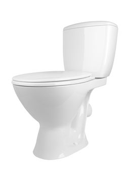 toilet bowl isolated on a white background