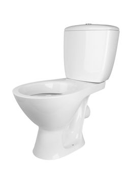 toilet bowl isolated on a white background