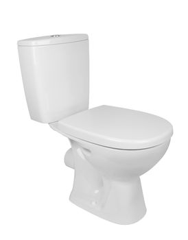 toilet bowl isolated on a white background