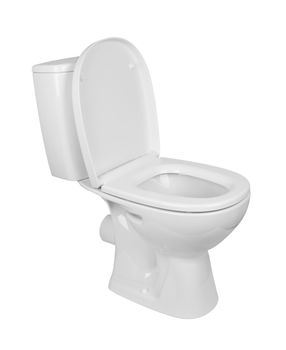 toilet bowl isolated on a white background