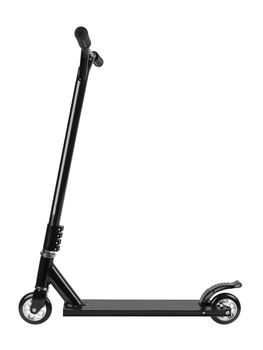 metal scooter isolated on a white background