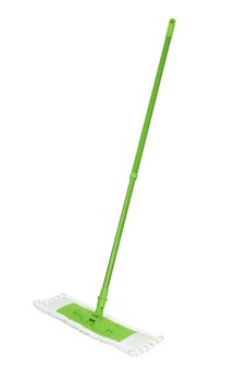 Green mop isolated on a white background