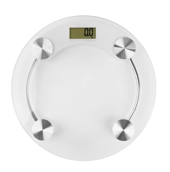 bathroom scale isolated on a white background