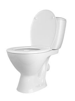 toilet bowl isolated on a white background