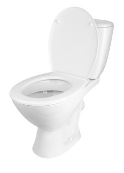 toilet bowl isolated on a white background