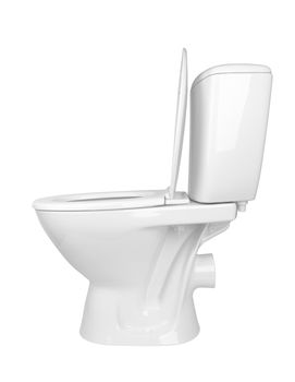 toilet bowl isolated on a white background