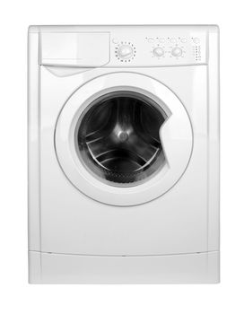 Washing machine isolated on white background