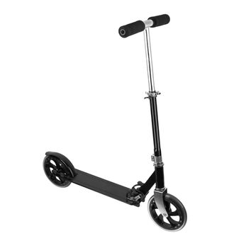 metal scooter isolated on a white background