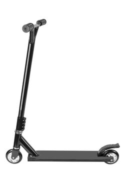 metal scooter isolated on a white background