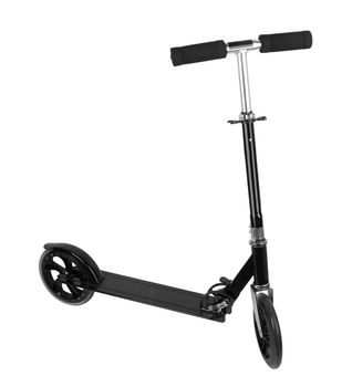 metal scooter isolated on a white background