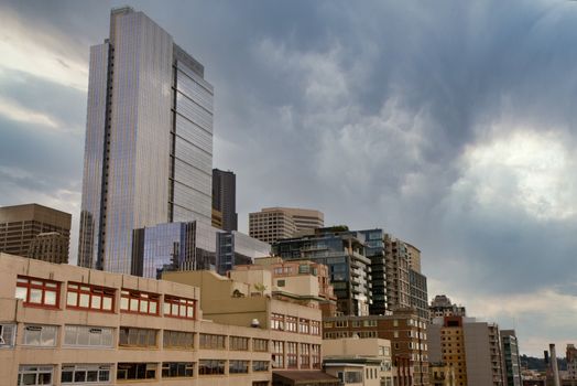 A new glass tower rising from the Seattle skyline