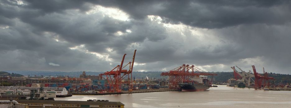 Freight and Cruise Ships in the Port of Seattle