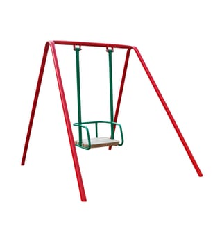 swings for children isolated on a white background 