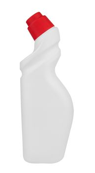 white blank sanitary bottle isolated on white background 