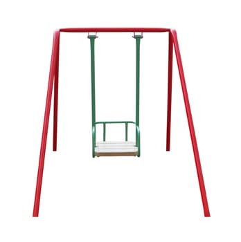 child's swing isolated on a white background