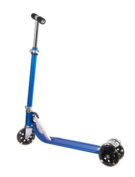 metal scooter isolated on a white background