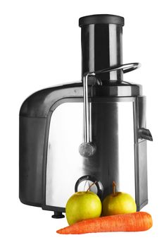 juice extractor isolated on white background, front view 