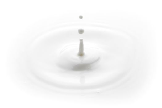 Splash of milk and drops macro close-up background