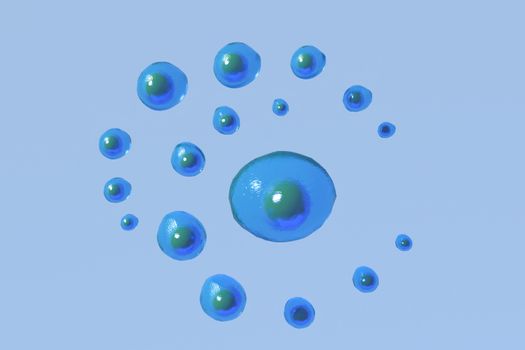 3d rendering of Cell biology deals with the smallest unit of life.