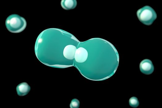 3d rendering of Cell biology deals with the smallest unit of life.