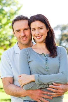 Lovely couple in the park