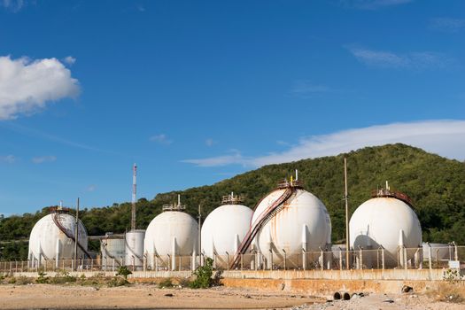 LPG gas storage sphere tanks in Thailand
