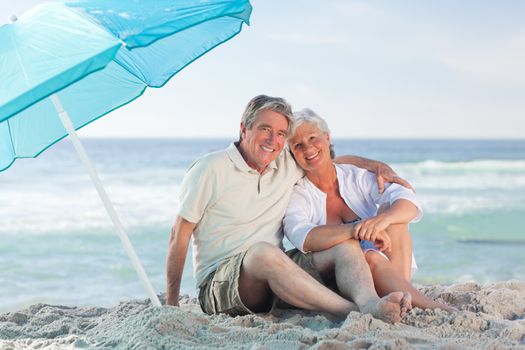 Mature couple on the beach