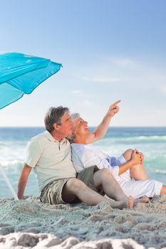 Mature couple on the beach