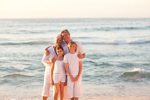 Portrait of an adorable family