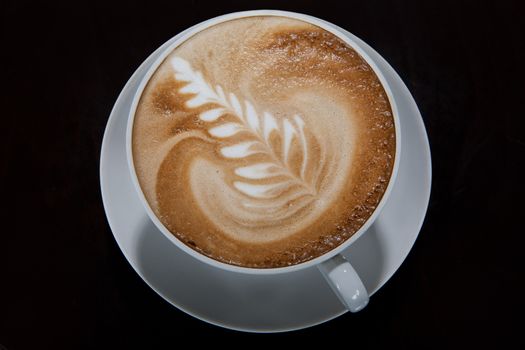 Cup of coffee on the kitchen table