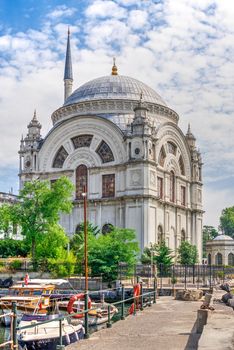 Istambul, Turkey – 07.13.2019. Dolmabahce Mosque on a sunny summer morning