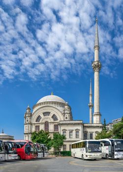 Istambul, Turkey – 07.13.2019. Dolmabahce Mosque on a sunny summer morning