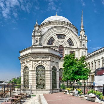 Istambul, Turkey – 07.13.2019. Dolmabahce Mosque on a sunny summer morning